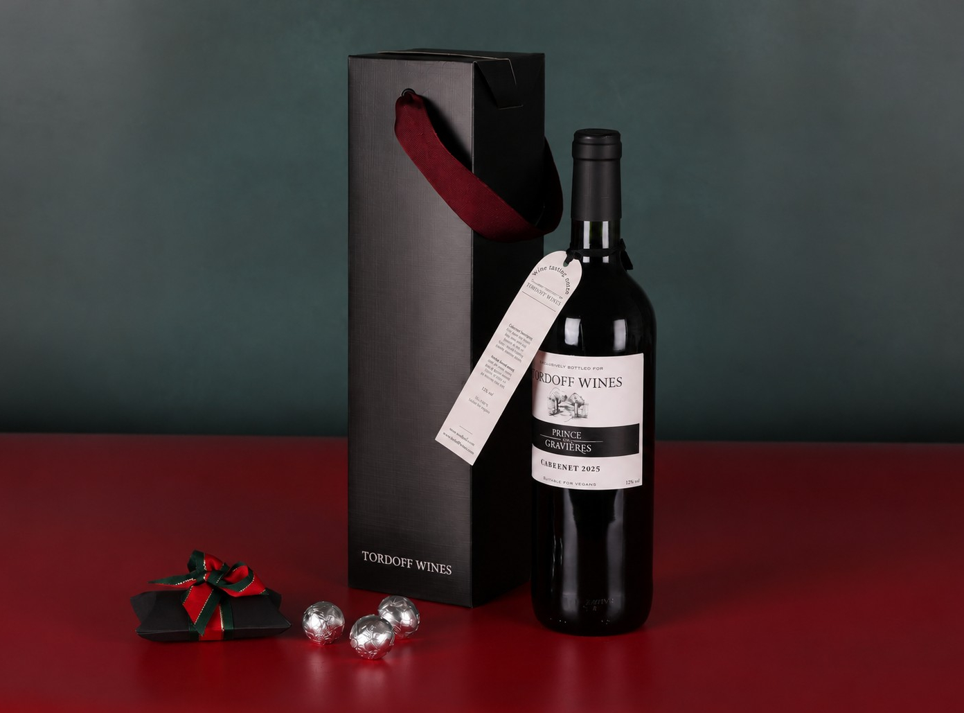 Festive Red Wine and Chocs